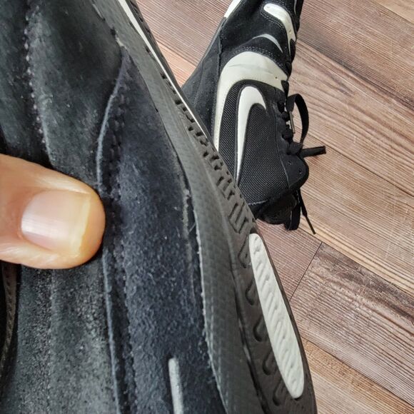 Nike Speed Sweep VI Wrestling Shoes Sneakers 313612-011 Black White Mens Size 13 - Picture 10 of 16